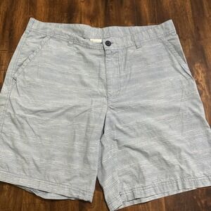 Columbia Shorts Men's Size 40 Light Blue 10" Inseam Flat Front Zipper